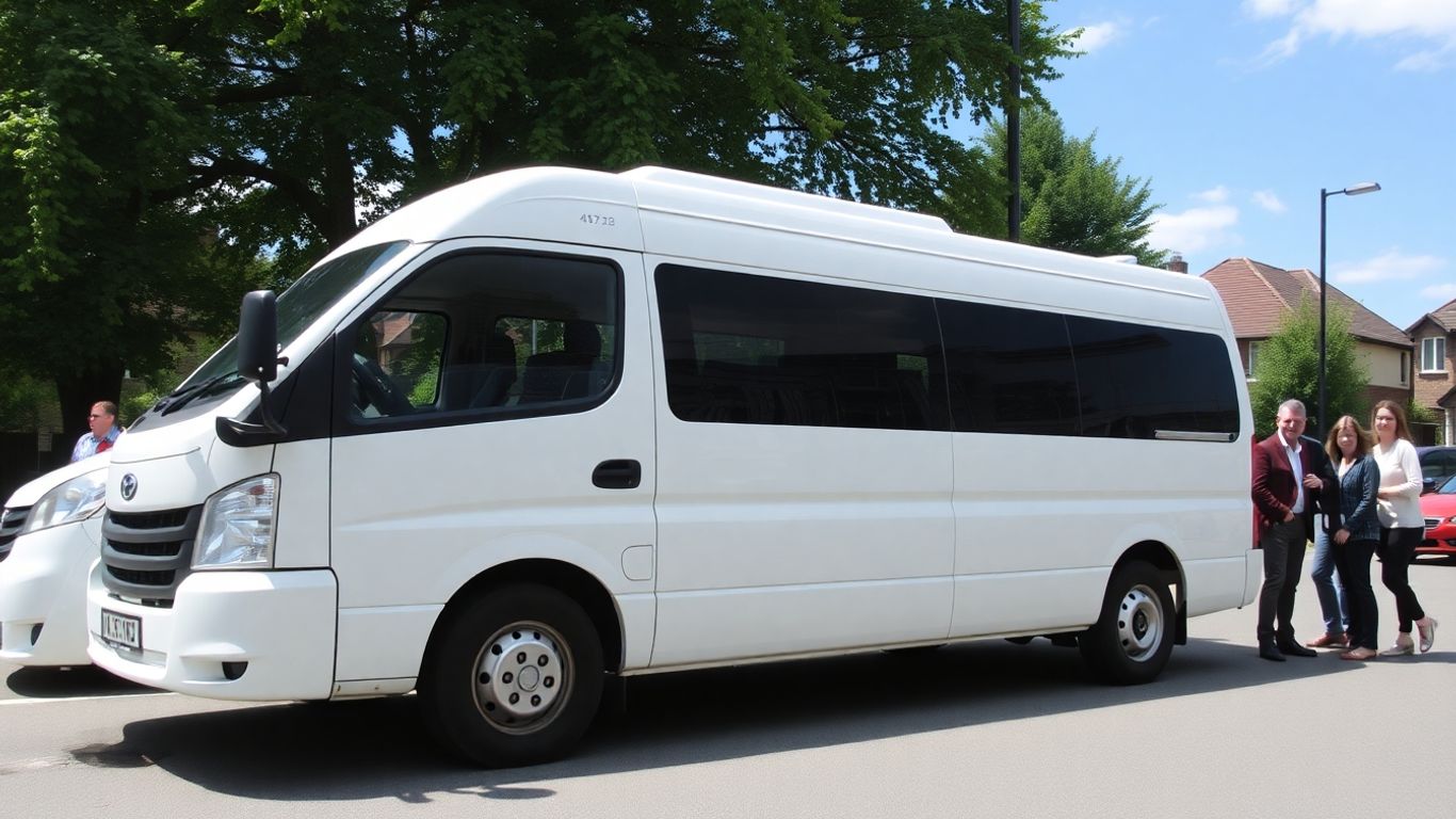 12 seater minibus in Slough ready for group travel.