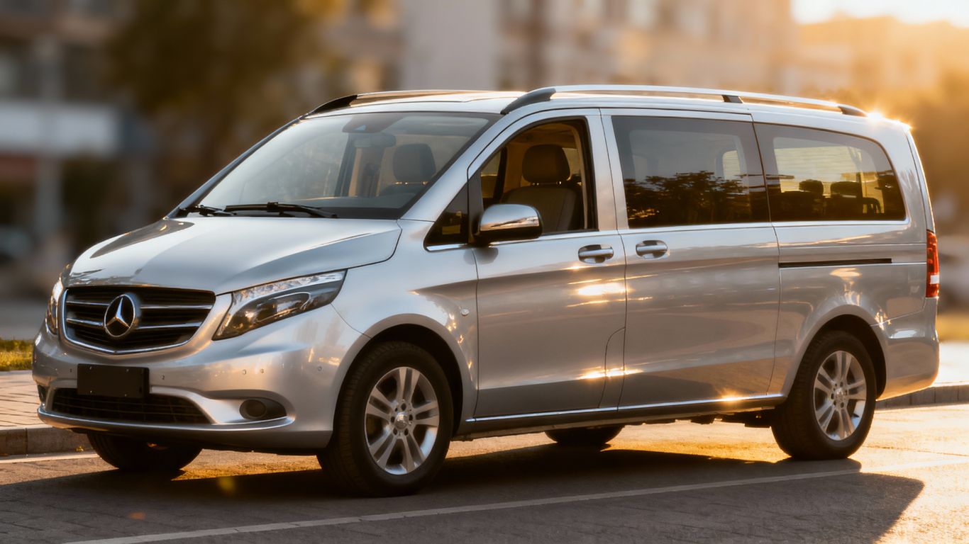 Minibus parked near London Slough